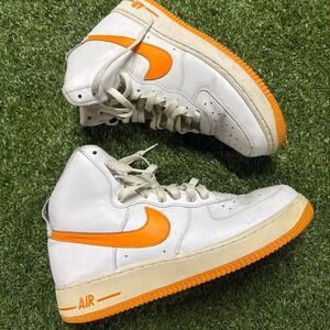 Nike Air Force 1 Mid '07 in white and orange #sneakerhead